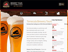 Tablet Screenshot of brewerytoursoftemecula.com